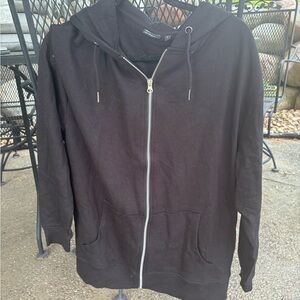 Men's Black Zip-Up Hoodie